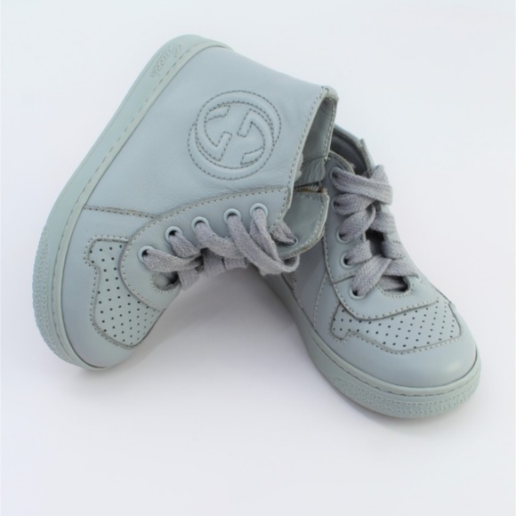 Gucci Other - GUCCI Baby High Top Shoe SIZE 22 Gray